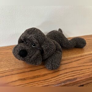 RUSS DROOPY Puppy Dog Chocolate Brown Plush Stuffed Animal 14 inch Rare HTF VTG